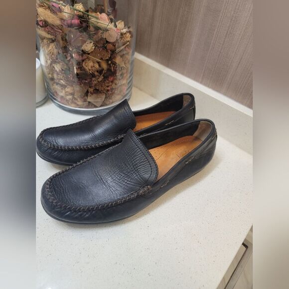 FRYE Mens Leather Loafers Lewis Venetian Size 10 - Picture 4 of 15